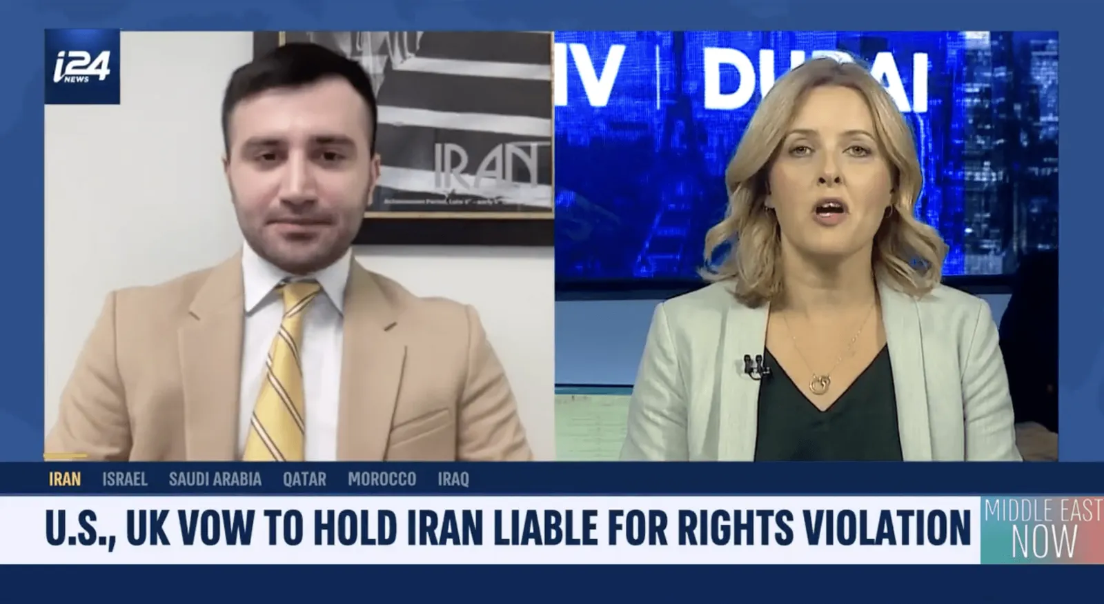U.S., UK Vow to Hold Iran Liable for Rights Violation