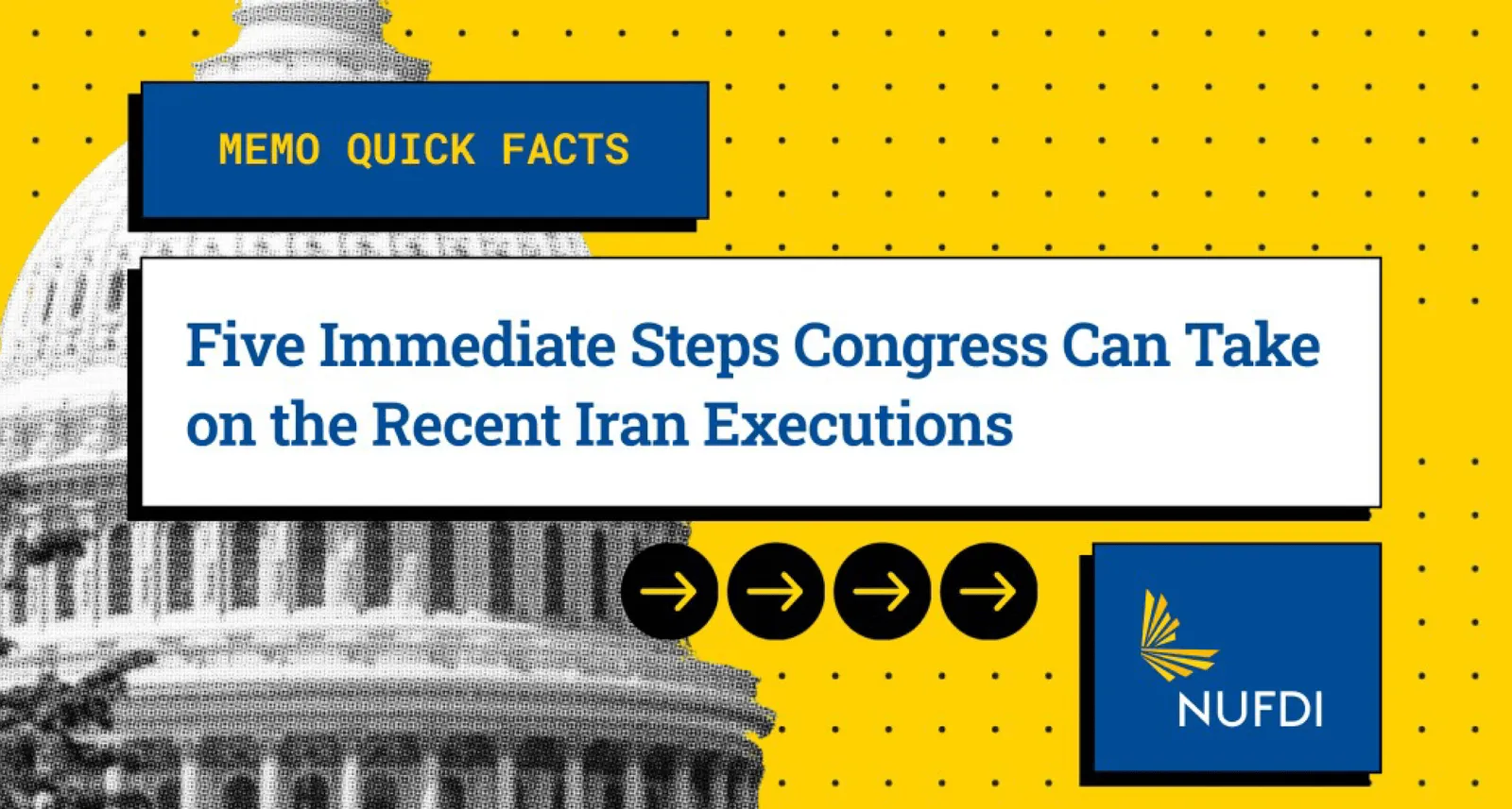 Memo to Congress: Five Immediate Steps to Take on Recent Iran “Executions”
