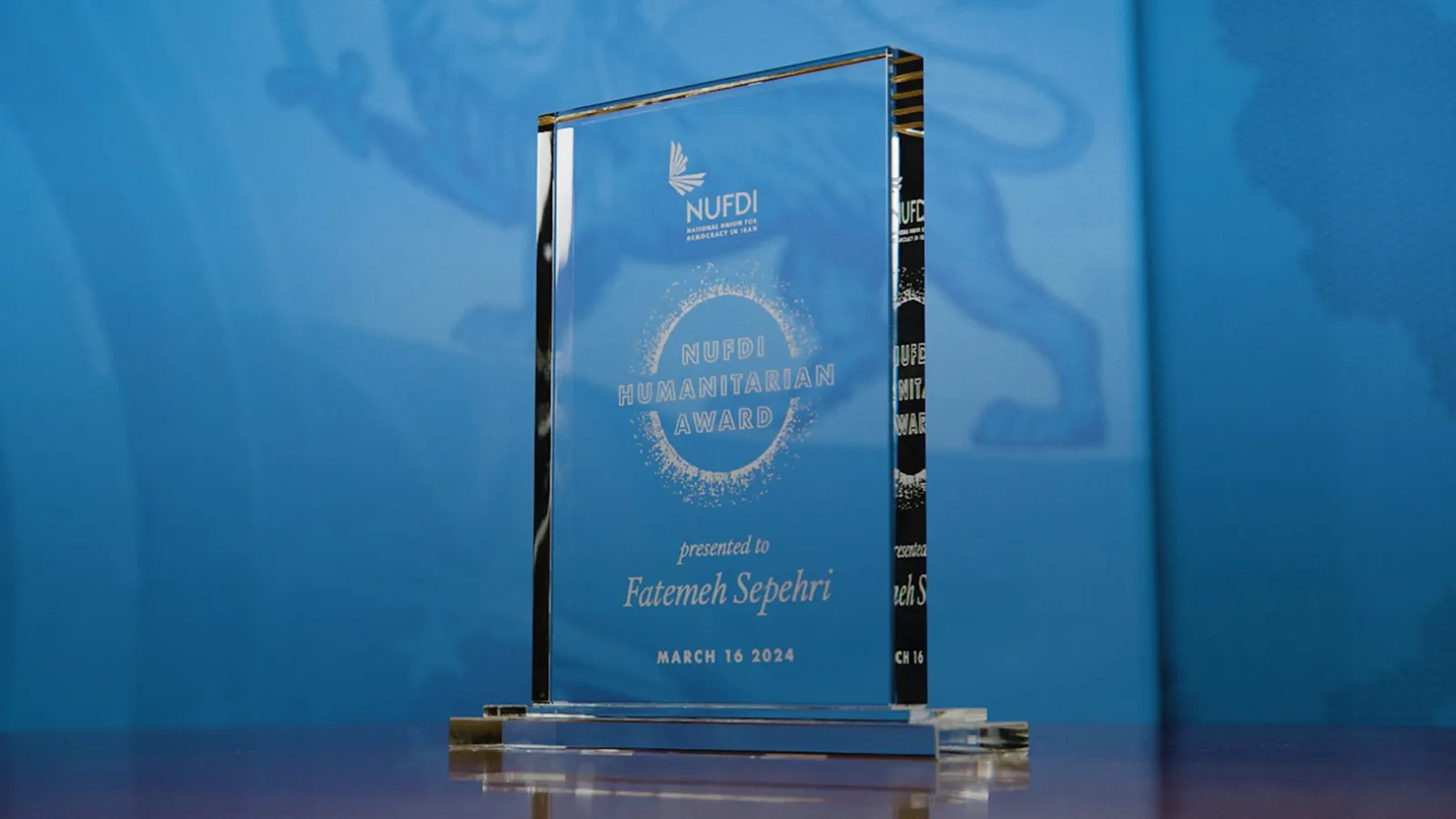 2024 Humanitarian Award Presented to Fatemeh Sepehri