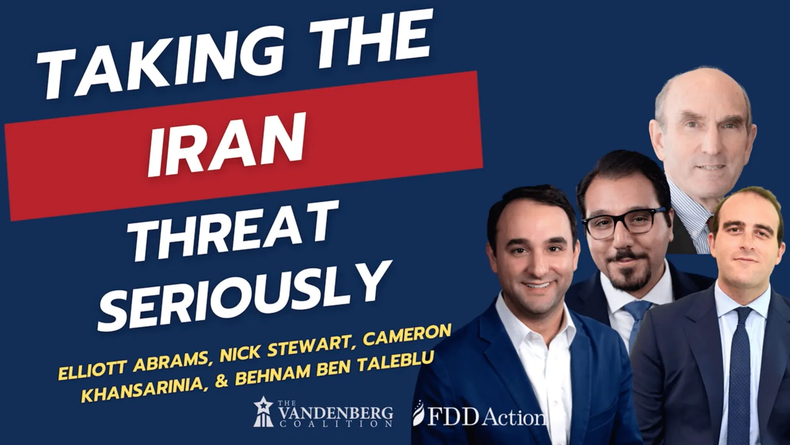 NUFDI VP on Vandenberg Coalition Panel - "Taking the Iran Threat Seriously: Policy Options for Congress"